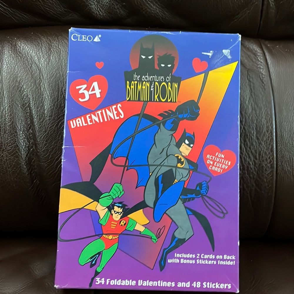 Batman and Robin valentine cards. (1996)